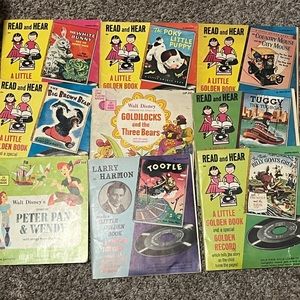 12 Read and Hear Records with Books Vintage Entertainment Collectible